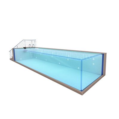 Acryl über dem Bodenrahmen Pool-Wasserreinigungssystem für modulares Schwimmbad