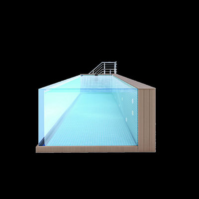 Acryl über dem Bodenrahmen Pool-Wasserreinigungssystem für modulares Schwimmbad