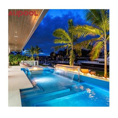 Gegossenes Acrylpanel 8M Langes Grundbecken Großes tragbares Endloses Schwimmbad