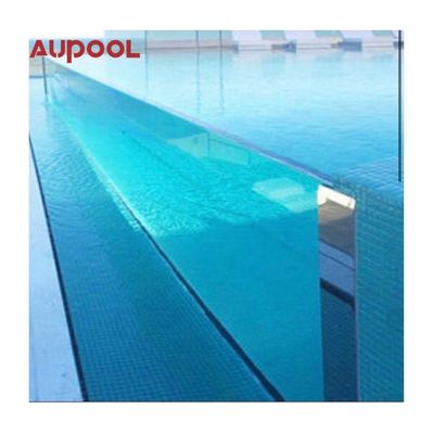 Gegossenes Acrylpanel 8M Langes Grundbecken Großes tragbares Endloses Schwimmbad