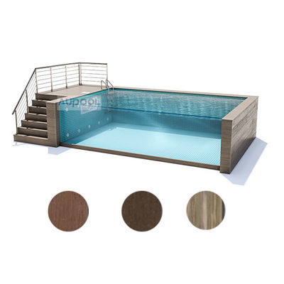 Durchsichtige Glaswand Prefab Schwimmbad für Hinterhof Modular Pool Bauherren