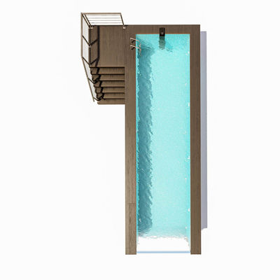 2080 Oberflächlich klares Acrylglas Glasfaserbad mit einfacher Installation