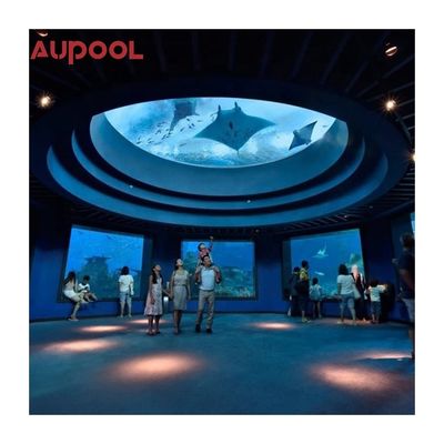 Acryl-Schwimmbad AUPOOL Garten Hinterhof Endloses Langschwimmbad Spa mit Abdeckung und Heizung