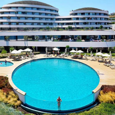 Schwimmbad für den Hinterhof Hochlichtübertragung Acryl Endlos Swim Spa Glasfaser Transparent
