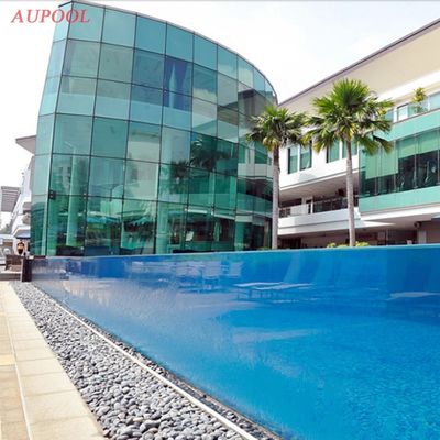 Schwimmbad für den Hinterhof Hochlichtübertragung Acryl Endlos Swim Spa Glasfaser Transparent