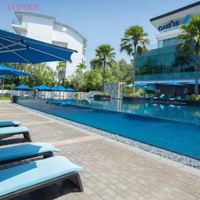 Schwimmbad für den Hinterhof Hochlichtübertragung Acryl Endlos Swim Spa Glasfaser Transparent