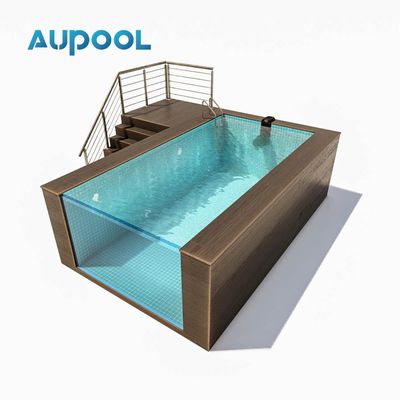 20ft tragbarer vorgefertigter Behälter Familienpool mit Lucit-Acryl und Dichte 1,2 g/cm3