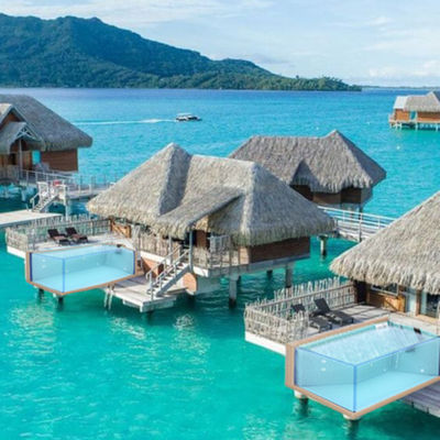 Integriertes Poolwasserreinigungssystem für das Water Villa Resort