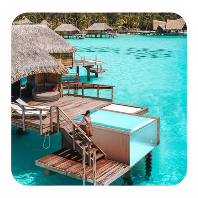 Vorgefertigtes Acrylglas über dem Boden Schwimmbäder Wasserhaus mit 30- 10m3 Kapazität