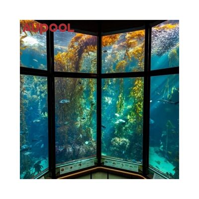 Familienzwimmbad Lang 8 Meter Außenmassage Spa mit endlosem Acrylglaspool
