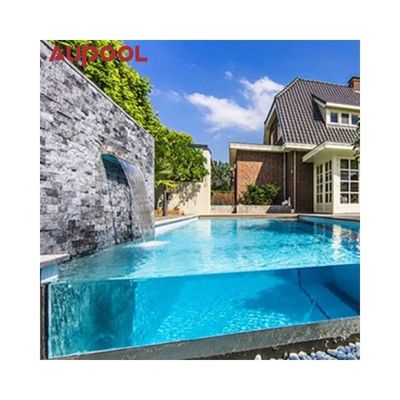 Familienzwimmbad Lang 8 Meter Außenmassage Spa mit endlosem Acrylglaspool
