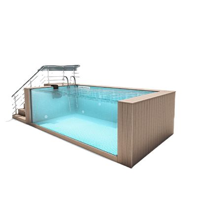Resort Villa Hotel Schwimmbad mit Poolfenster vorgefertigt Modular und 100 mm Dicke