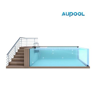 Maßgeschneiderte Acrylplatte Dicke Kohlenstofffaserglas Hinterhof Schwimmbad