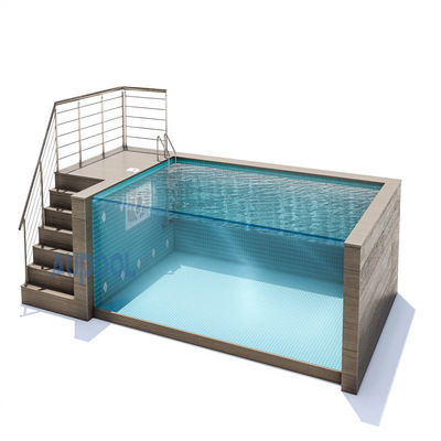 Flitter-Pumpe inklusive klares Acrylglas Vorgefertigtes Schwimmbad für Familiensport