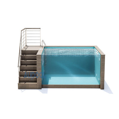 Flitter-Pumpe inklusive klares Acrylglas Vorgefertigtes Schwimmbad für Familiensport