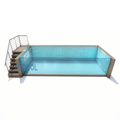 Flitter-Pumpe inklusive klares Acrylglas Vorgefertigtes Schwimmbad für Familiensport