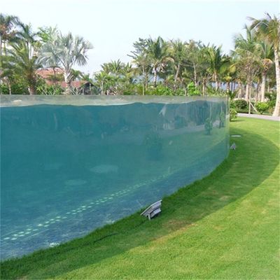 Maßgeschneiderte Acrylplatte Dicke Kaffeefarbe Glasfaser Hinterhof Sky Lap Pool Design