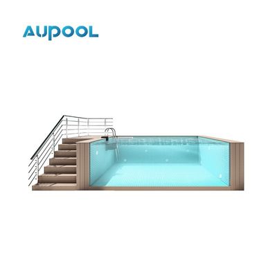 Familienprefabrizierter Schwimmbad mit Acrylwandfenster Einfach zu installieren und TUV zertifiziert