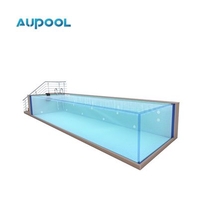 Hinterhof Luxus-Schwimmbad Glas über dem Boden Akrylplatte mit 100 mm Dicke