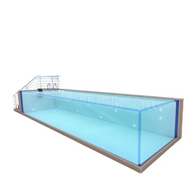 Familiensport über dem Boden Pool mit Acrylfenster und Edelstahlkonstruktion