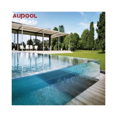 Großer, durchlässiger Acryl-Villa-Pool mit hoher Lichtübertragung und endlosem Spa