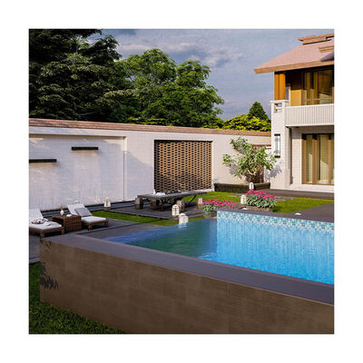 Familienschwimmbad Essential Custom Transparent Plexiglas Acrylblech Schwimmbad mit Luftpumpe