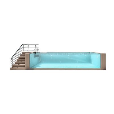 Maßgeschneiderter tragbarer Schwimmbad aus Glasfaser mit Luxusrahmen