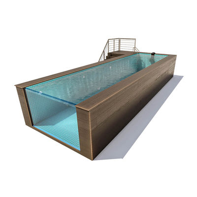 Designer-Schifffahrt-Container-Pools Acryl-Schwimmbad mit transparenter Gestaltung