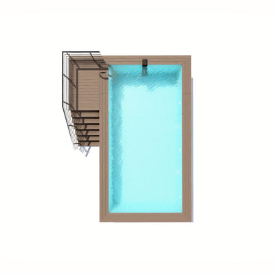 Acrylholz-Plastikplatte Farbe Luxus privater Schwimmbad für die Erholung