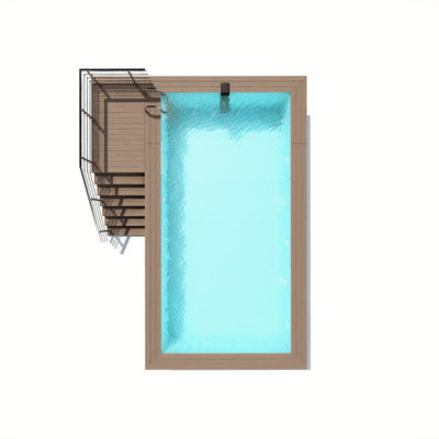 Vorgefertigte Schwimmbäder aus Stahlplatten und FRP