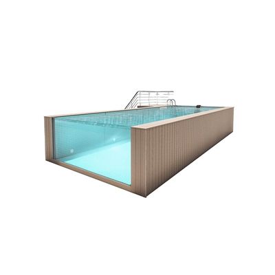 Schwimmbad mit hoher Lichtübertragung aus Glasfaser