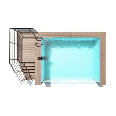 Schwimmbad mit hoher Lichtübertragung aus Glasfaser