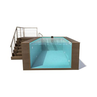 Schwimmbad aus Glasfaser mit hoher Lichtübertragung