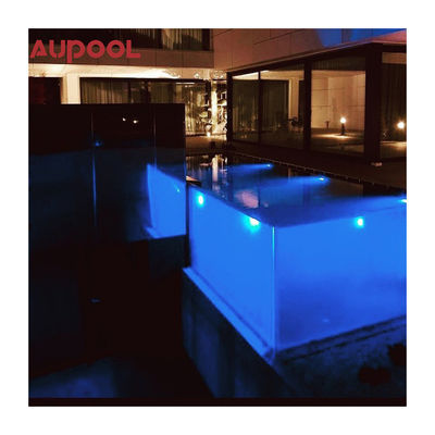 Langlebiger Schwimmbad mit LED-Lichtwasservorhang für Schule Hotel Villa Fitnessstudio