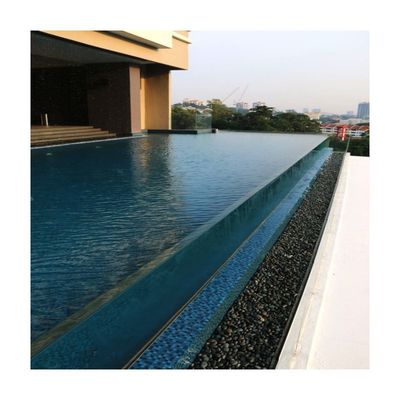 Schwimmbad Schwimmbad Pool Transparente Glasfaser Mosaik Acrylplatten mit LED-Beleuchtung