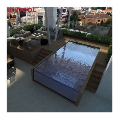 Vorgefertigtes Acryl-Poolfenster mit UV-Schutz und Überflussdesign