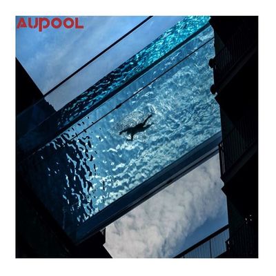 Vorgefertigtes Acryl-Poolfenster mit UV-Schutz und Überflussdesign