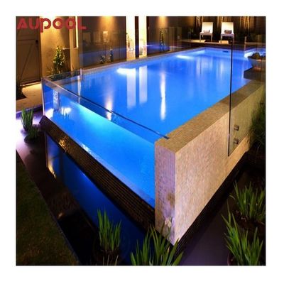 Maßgeschneiderte Glas über dem Boden Hochtransparenz Acryl Schwimmbad Wandfensterplatten