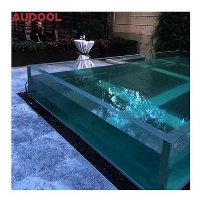 Maßgeschneiderte Glas über dem Boden Hochtransparenz Acryl Schwimmbad Wandfensterplatten