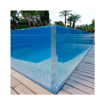 Einfach zu installieren hohe Helligkeit Seitengarten klares Acryl Infinity-Anpassungsbecken