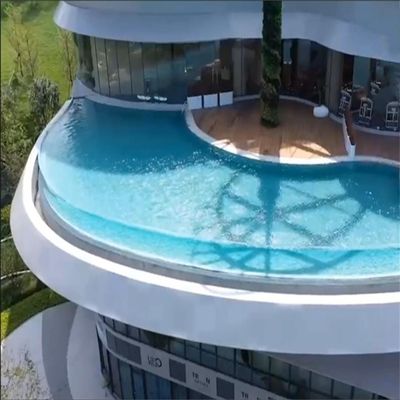 Erschwingliche transparente Acryl-Plastikplatte für ein Familienbad