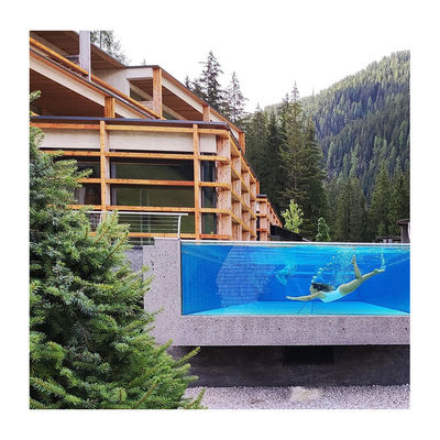 Acryl-Schwimmbad mit Glaskonstruktion und Dicke von 30 mm bis 950 mm