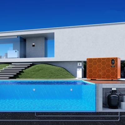 Schneidedienst Aupool Durchsichtige Glaswand Villa Schwimmbad für Hotel Hinterhof