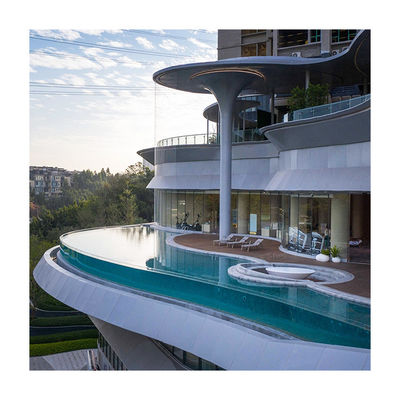 Aupool Acrylic Suspended Transparent Glass Schwimmbad Design mit PMMA Acrylic Panel