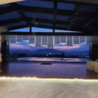 Durchsichtige Plastikfolie Gymnasein Dickglas-Acryl-Schwimmbad mit Luftpumpe