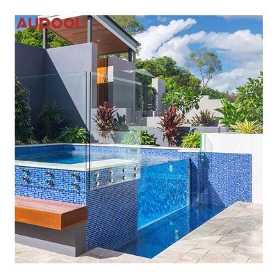 Acrylglasfaser über dem Boden Sky Pool für Luxus-Ozeanarium-Erlebnis im Freien