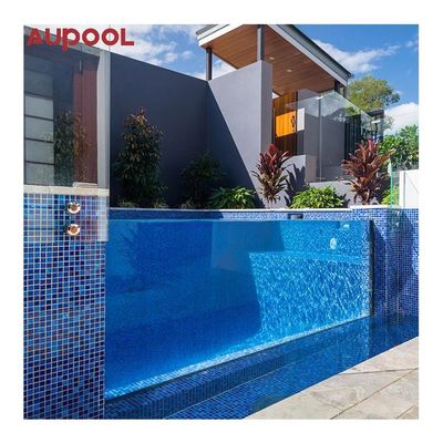 Acrylglasfaser über dem Boden Sky Pool für Luxus-Ozeanarium-Erlebnis im Freien