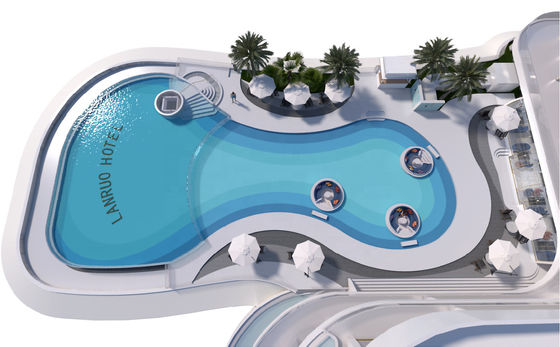 Vorgefertigtes Schwimmbadfiltersystem für klares Wasser und geringe Wartung in Acrylbecken